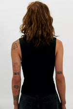 JAMIE HENLEY TANK - BLACK