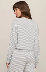 Classic Stripe LS Top - Eclipse