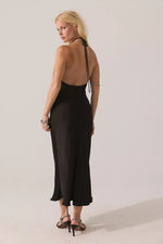 Citrine Midi Dress - Raven Combo