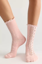 Rubies Crochet Socks - Strawberry