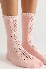 Rubies Crochet Socks - Strawberry