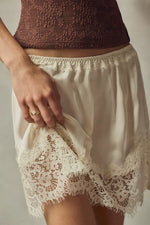 Meet In The Middle Half Slip Skirt- Tofu