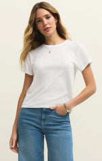 TOURIST KNIT JERSEY TEE-WHITE
