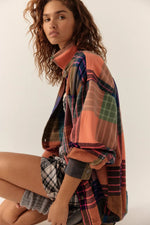 Ashley Plaid Shirt - Ginger Combo