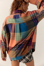Ashley Plaid Shirt - Ginger Combo