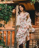 Ruffle Midi Dress - Ivory Multi