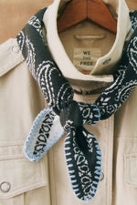 Carmen Knitted Triangle Bandana  - Angel White