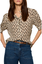 Eden Button Blouse - Inkblot