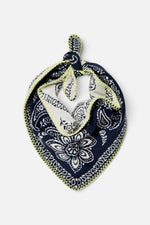Carmen Knitted Triangle Bandana - Denim Jeans