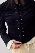 Cloud Nine Ruffle Band Jacket - Black