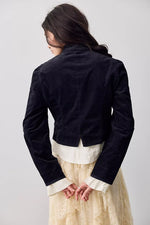 Cloud Nine Ruffle Band Jacket - Black