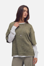 MARGOT SWEATER TEE-KALAMATA MELANGE