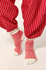Nordic Knit Sock Pack- Red Combo
