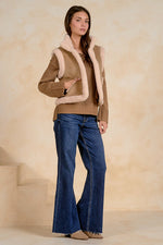 Reversible Sherpa Vest - Mocha