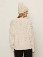 SNOW BUNNY STATEMENT SWEATER-CHALK