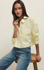 LISETTE POPLIN TOP-PINEAPPLE