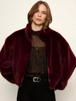 Everest Fur Bomber - Bordeaux