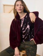 Everest Fur Bomber - Bordeaux
