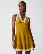 LIZA DRESS - THYME GREEN