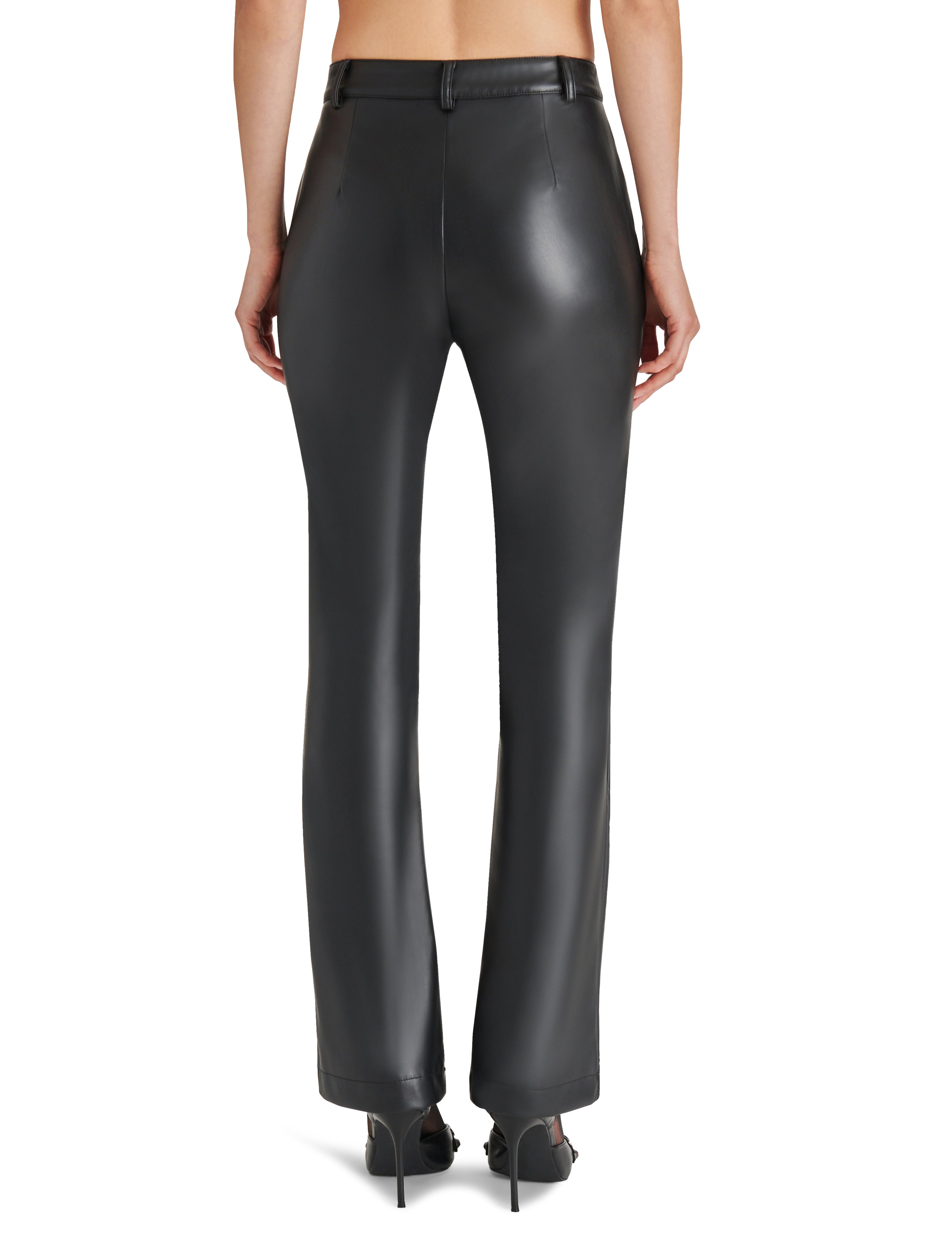 MERCER FAUX LEATHER PANT - BLACK