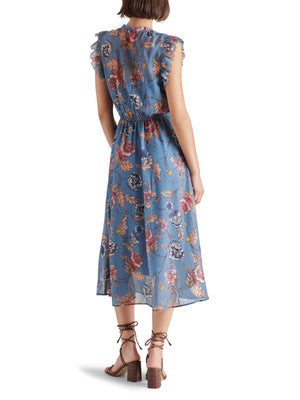 ALLEGRA DRESS - CADET BLUE