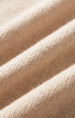 Z SUPPLY Chill Mode Sweater close-up fabric detail in Frosted Pearl, showing soft knit texture with subtle warm ivory tones