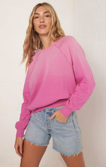 WASHED ASHORE SWEATSHIRT-HEARTBREAKER PINK