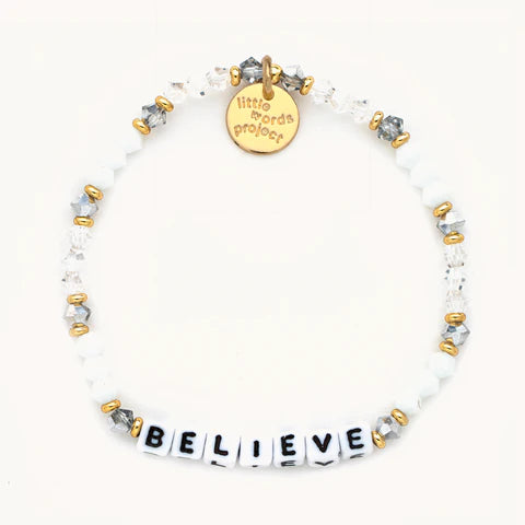 BELIEVE BEADED BRACELET