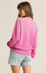 WASHED ASHORE SWEATSHIRT-HEARTBREAKER PINK