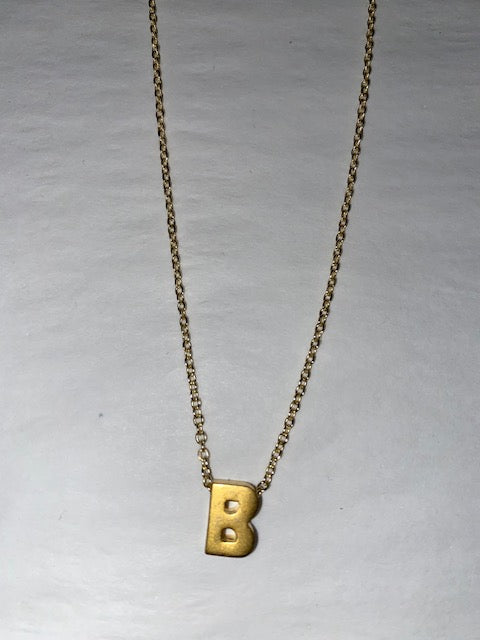 BLOCK INITIAL NECKLACE