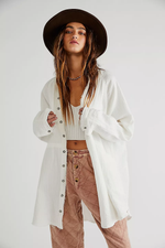 SUMMER DAYDREAM BUTTON DOWN-IVORY