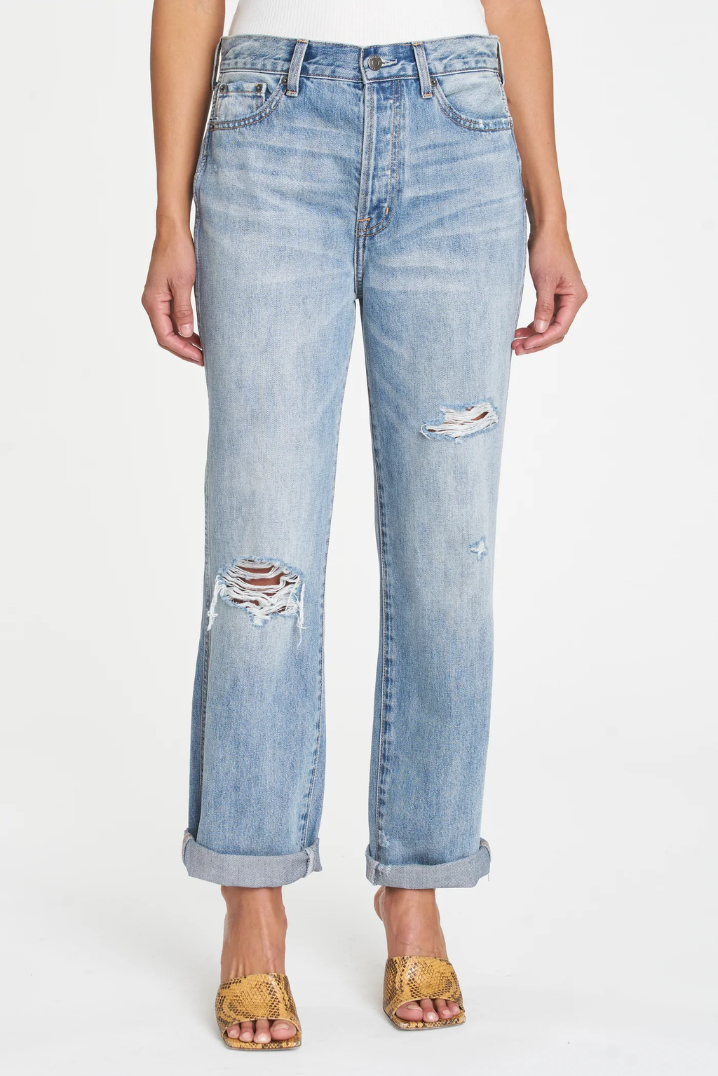 JEN MID RISE BOYFRIEND - BALLARD DISTRESSED