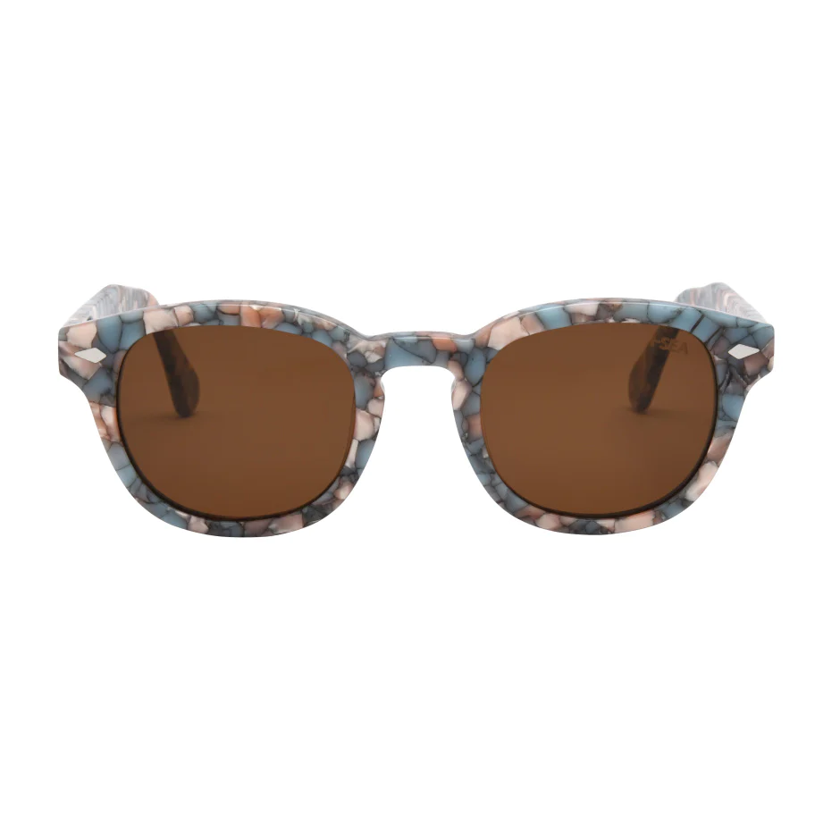 SUNGLASSES-TIDES BLUE SHELL / BROWN