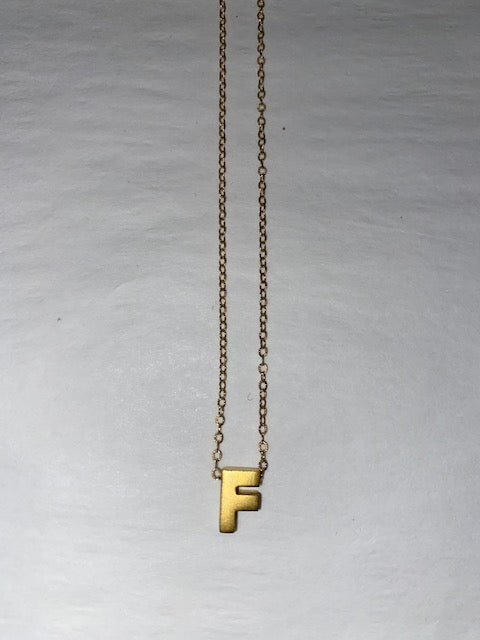 BLOCK INITIAL NECKLACE