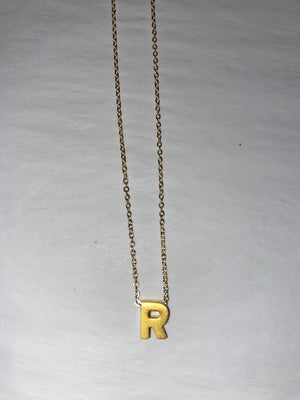 BLOCK INITIAL NECKLACE