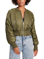 EVA BOMBER JACKET-OLIVE NIGHT