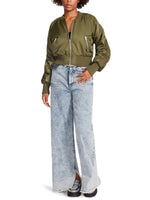 EVA BOMBER JACKET-OLIVE NIGHT