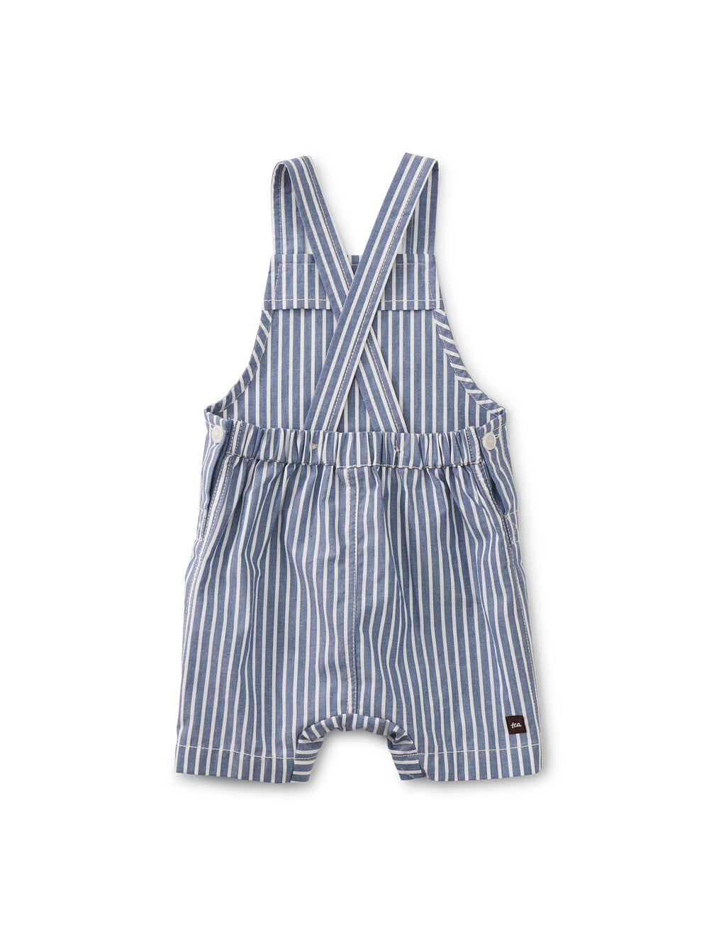 STRIPED CROSSBACK BABY OVERALL