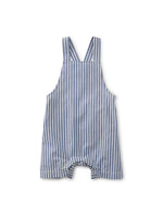 STRIPED CROSSBACK BABY OVERALL