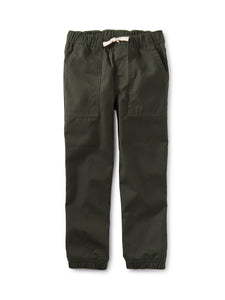 OLIVE CANVAS JOGGER