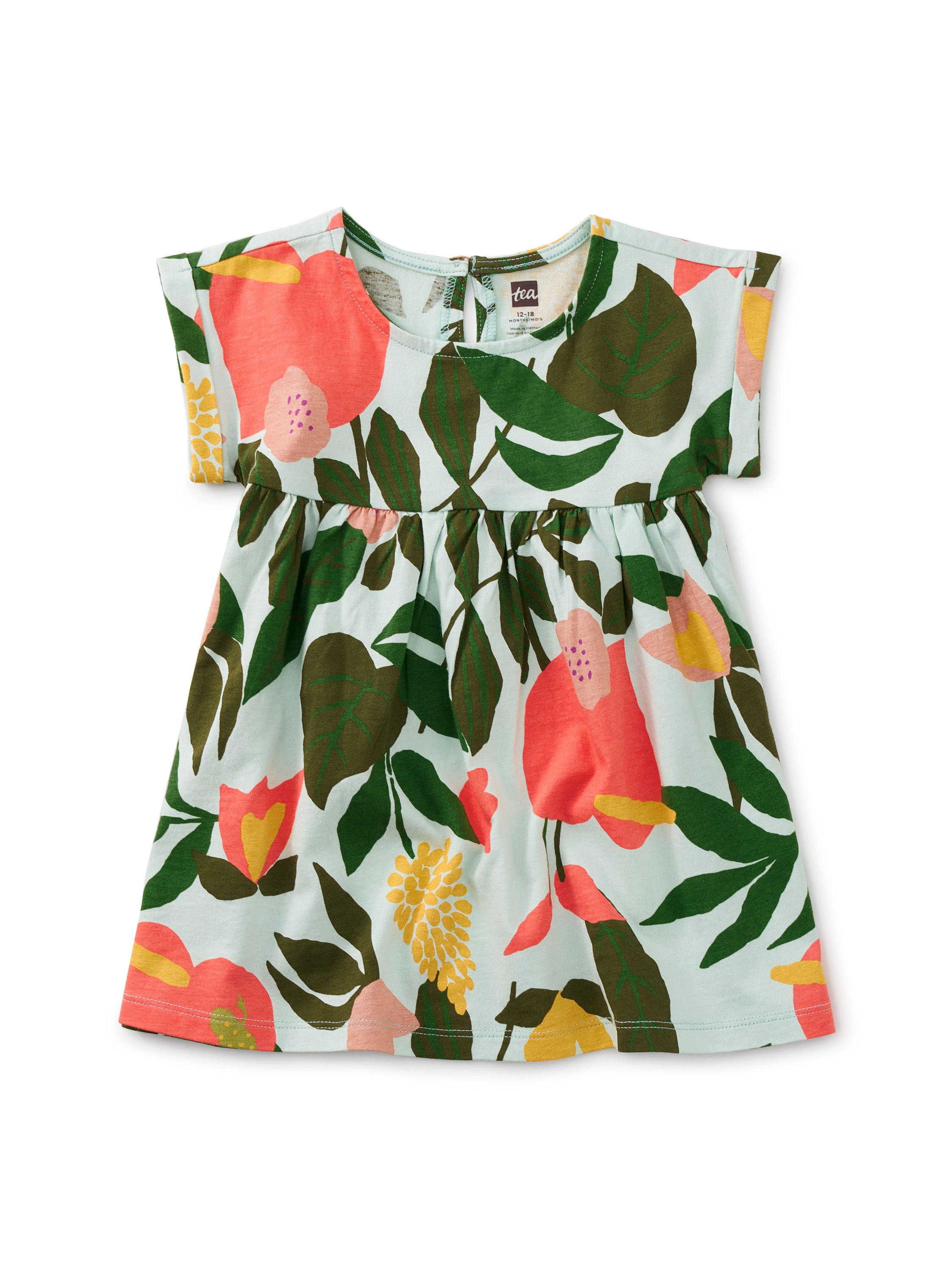 EMPIRE BABY DRESS-TROPICAL FLORAL