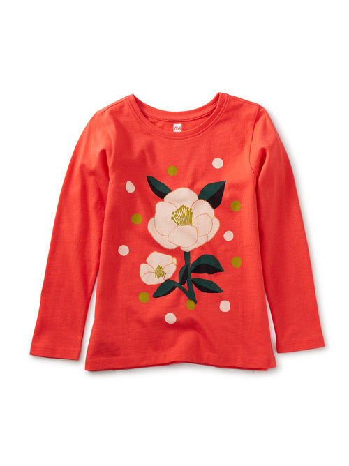 FLOWER BUNCH TEE - SCARLET